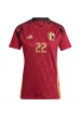 Belgia Jeremy Doku #22 Fotballdrakt Hjemme Klær Dame EM 2024 Korte ermer